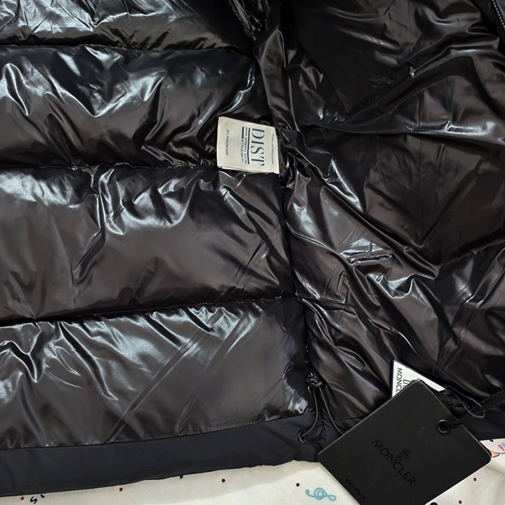 Moncler Black Hooded Down Jacket - Picture 10 of 13